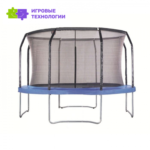 Батут PERFETTO SPORT 10 ft, d=300 см, с внутренней защитной сеткой, синий