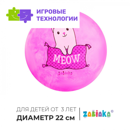 Мяч детский ZABIAKA MEOW, d=22 см