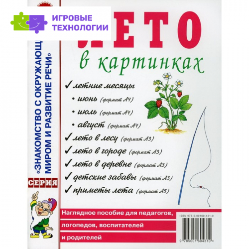 Лето в картинках. Наглядное пособие для педагогов, логопедов, воспитателей и родителей   7702962
