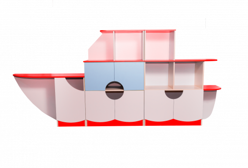Стенка игровая КОРАБЛЬ, 3000*400*1300