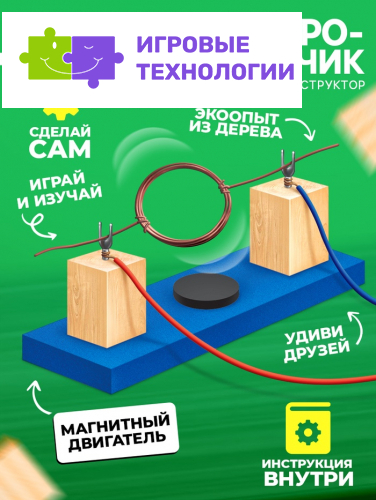 Набор для опытов «Электромоторчик», из дерева
