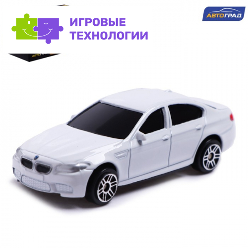 Машина металлическая BMW M5,1:64, цвет белый