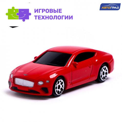 Машина металлическая BENTLEY CONTINENTAL GT, 1:64, цвет красный