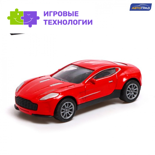 Машинка металлическая «Гонка», инерция, 1:43, цвет красный