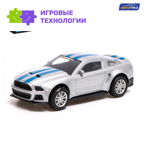 Машинка металлическая «Спорт», инерционная, масштаб 1:43, цвет серый