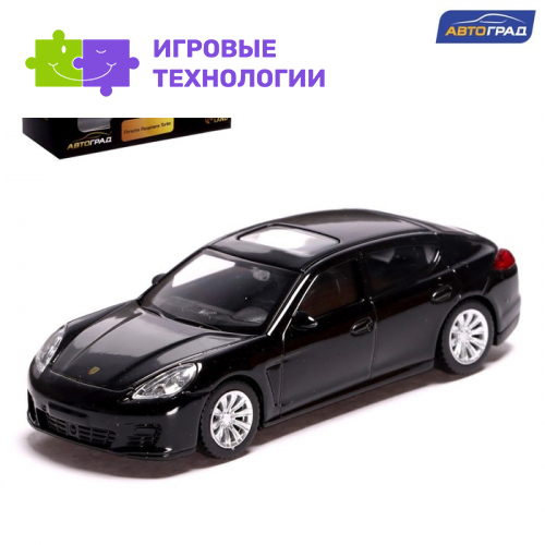 Машина металлическая PORSCHE PANAMERA TURBO, 1:43, цвет чёрный