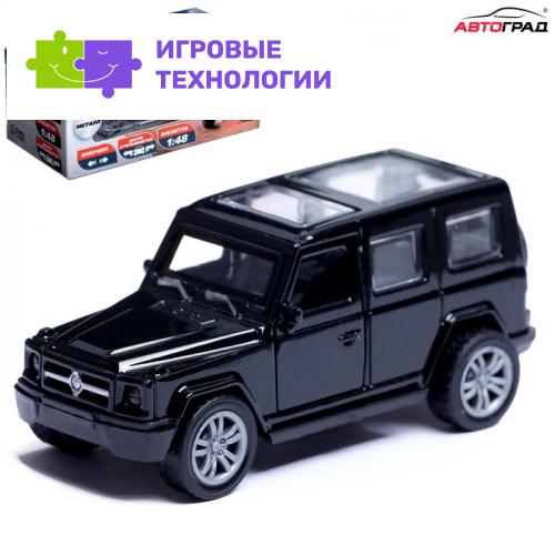 Машинка металлическая «Крузер», 1:48, инерция, открываются двери, цвет чёрный