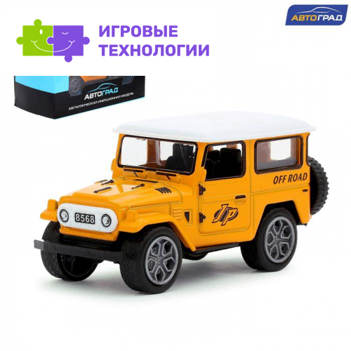 Машинка металлическая «Джип», инерционная, МИКС