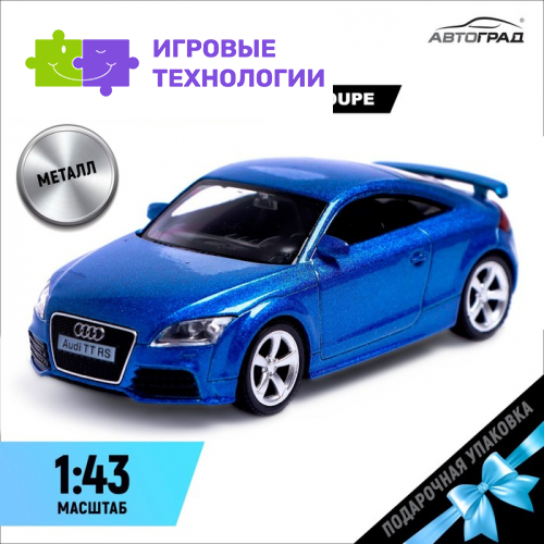 Машина металлическая AUDI TT COUPE, 1:43, цвет синий