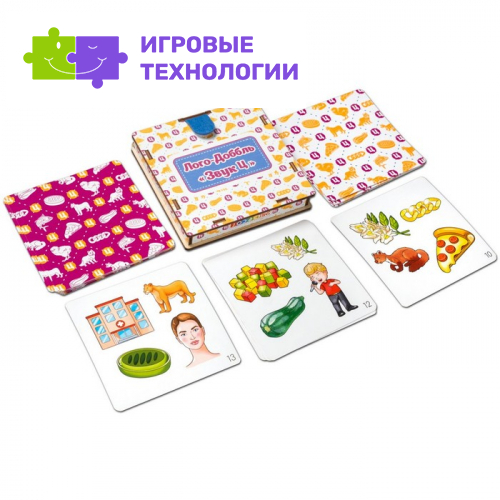 Карточки «Лого-доббль. Звук Ц», набор