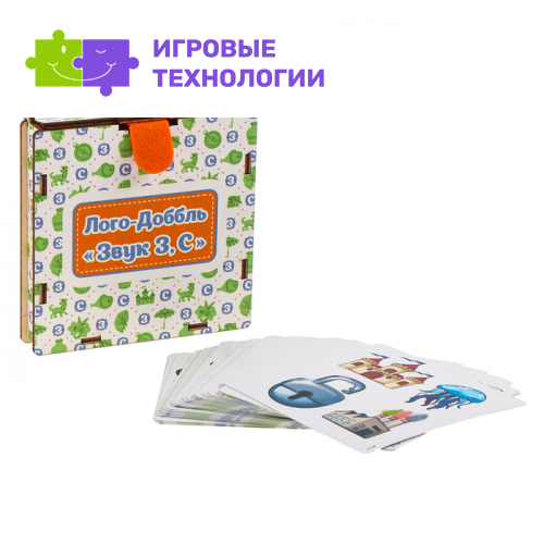 Карточки «Лого-доббль. Звук З, С», набор