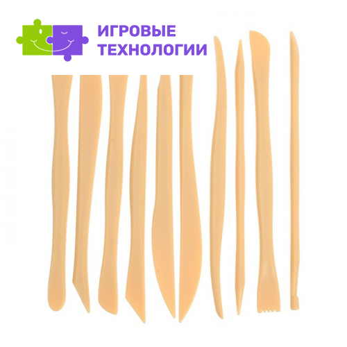 Набор инструментов для лепки, пластик, 10 предметов