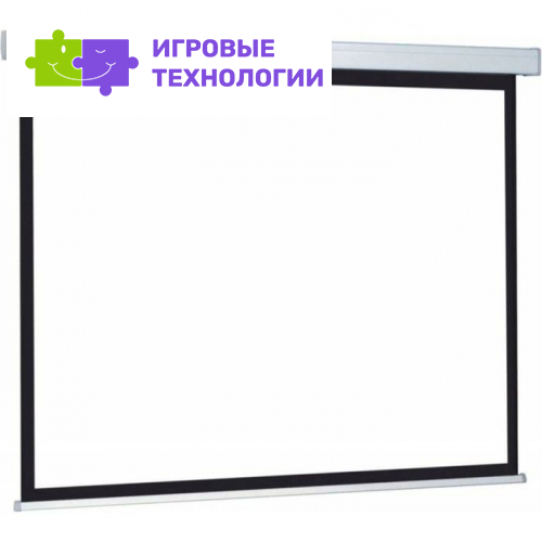 Экран Cactus Wallscreen CS-PSW-150×150, 150×150 см, 1:1, настенно-потолочный, рулонный