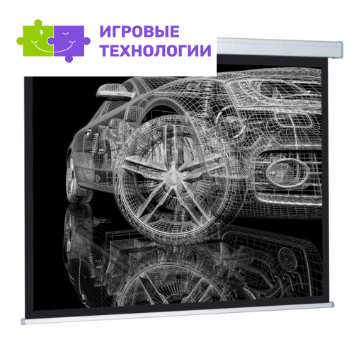 Экран Cactus 213×213 Wallscreen CS-PSW-213×213, 1:1, настенно-потолочный, рулонный