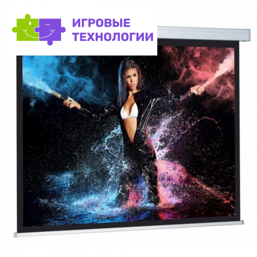 Экран Cactus CS-PSW-168×299 168×299 см, 16:9, настенно-потолочный, рулонный, белый