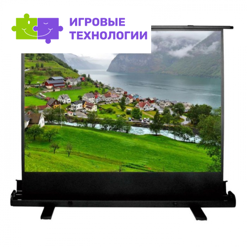 Экран FloorExpert Cactus CS-PSFLE-180×102, напольный рулонный, 102×180 см, 16:9